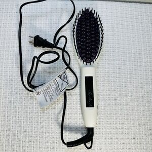 INSTYLER Straight UP Ceramic Straightening Brush Model 00484 White DK818-Tested